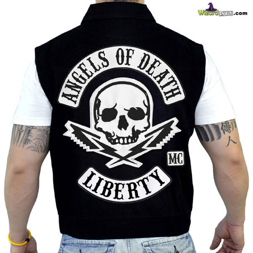 GTA4 ANGELS OF DEATH MC, Got the game now grab the colors! Angels of Death MC Biker Gang patches from the game. LIBERTY GTA4 ANGELS OF DEATH MC, Got the game now grab the colors! Angels of Death MC Biker Gang patches from the game. LIBERTY