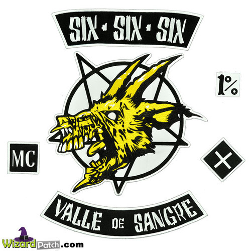 HELL RIDE SIX SIX SIX'ers PATCH SET