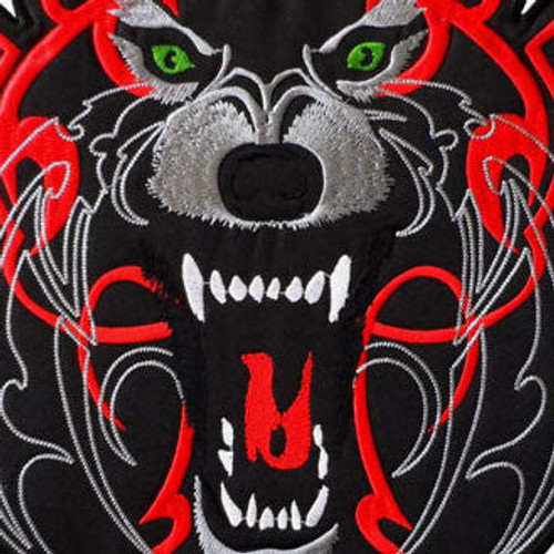 Wolf Patch, Large Back Patches for Jackets and Vests