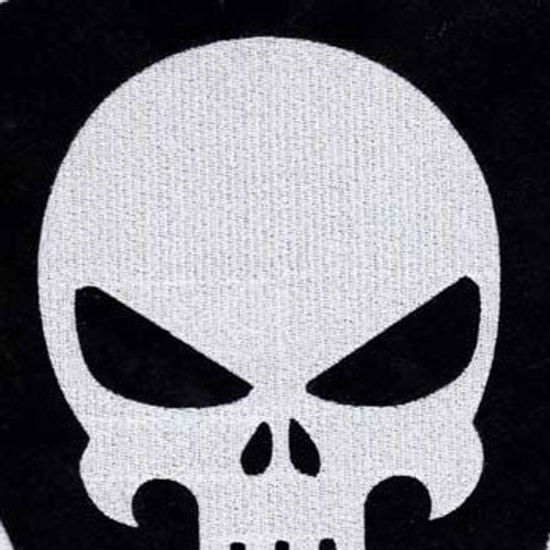 Back patches for jackets, biker scull patches, large patches white, red,  black 126752 in online supermarket