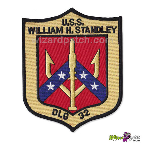 TOP GUN USS WILLIAM H. STANDLEY G1 flight Jacket embroidered wizard Patch