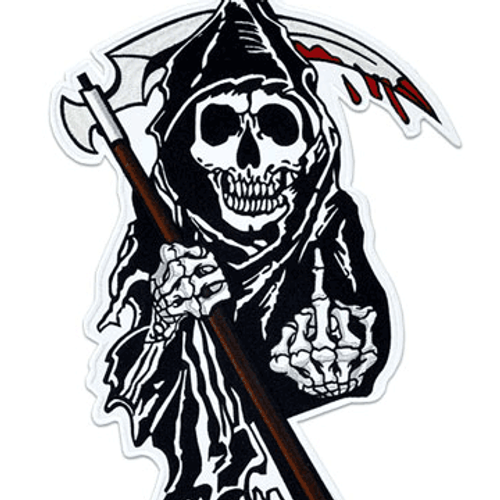 NEW ANARCHY REAPERS BIKER BACKPATCH BY WIZARD PATCH NEW ANARCHY REAPERS BIKER BACKPATCH BY WIZARD PATCH