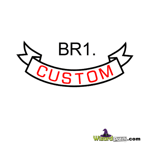 LOWER RIBBON BR1 ROCKERS, MAKE YOUR OWN PATCHES, CHOOSE YOUR OWN PATCH SET! MAKE YOUR OWN MC CUT.