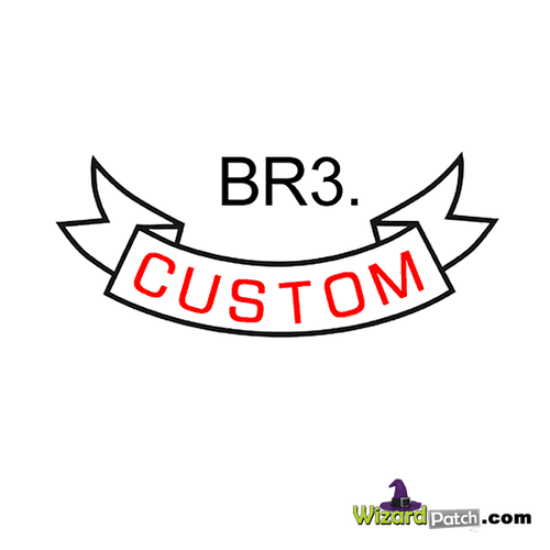 LOWER RIBBON BR3 ROCKERS, MAKE YOUR OWN PATCHES, CHOOSE YOUR OWN PATCH SET! MAKE YOUR OWN MC CUT.