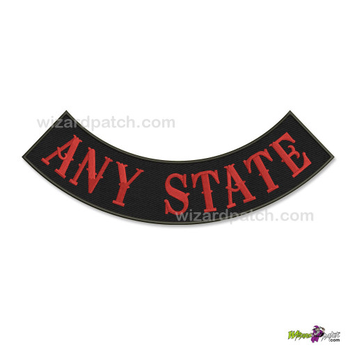 B1 Style Bottom Lower Embroidered ROCKER Badge patches, real biker wear, genuine real quality full size rockers B1 Style Bottom Lower Embroidered ROCKER Badge patches, real biker wear, genuine real quality full size rockers