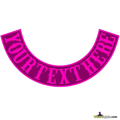 ANY FONT, ANY WORDS, YOUR CHOICE FOR THIS EMBROIDERD CLUB ROCKER BY WIZARD PATCH ANY FONT, ANY WORDS, YOUR CHOICE FOR THIS EMBROIDERD CLUB ROCKER BY WIZARD PATCH