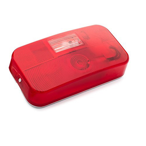 Red Surface Mount Tail Light - RV Stop, Turn, Tail, Backup Light