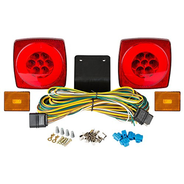 HALO LED Submersible Under 80" Trailer Light Kit w/Amber Clearance Markers