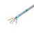 Shielded 1000FT CAT5E Solid FTP Cable CAT5 Wire Network Ethernet - (Blue / Gray / White )