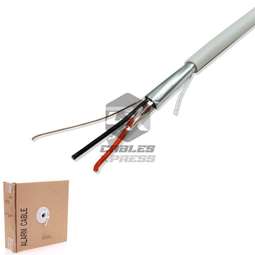 Get Shielded 18/2 White Security Wire Burglar Alarm Cable
