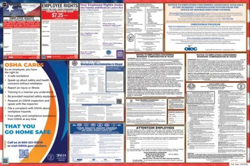 Texas Labor Law Posters - State & Federal Combo