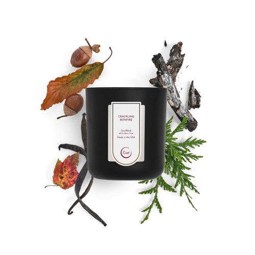 Crackling Bonfire 12ox Candle | Black