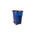 Rubbermaid 9W27 Brute® Rollout 50 Gallon Large Mobile Container- Blue with Lid