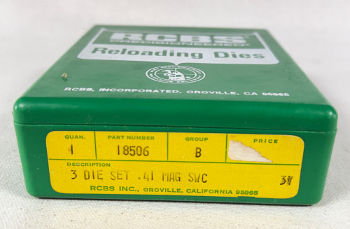 RCBS  .41 Mag SWC 3 Die Set Part #18506