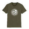 Edinburgh Napier Distressed Crest Organic T-Shirt - Military Green