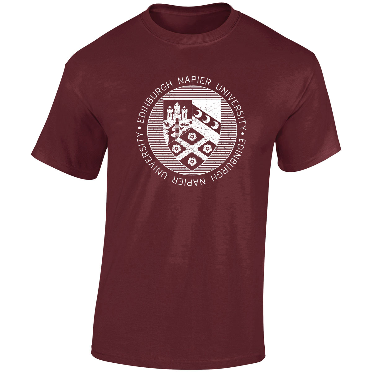 Napier Tartan Crest T-shirt - I'm not yelling style
