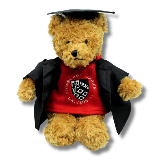 Napier Red Teddy Bear with Graduation Gown & Hat