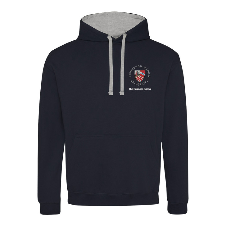 Napier University The Business School - Navy Contrast Hoodie