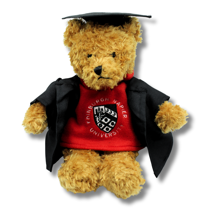 Napier Red Teddy Bear with Graduation Gown & Hat