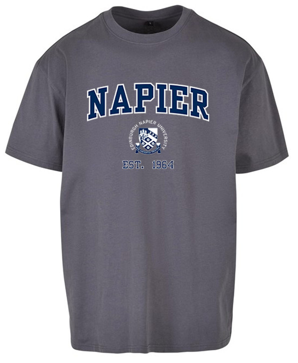 Napier 'Harvard' Design Oversized Unisex T-shirt