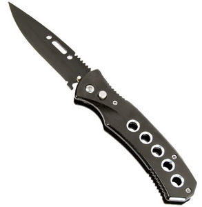 Automatic Heavy Duty Knife with 5 Hole Handle