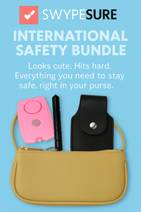 International Safety Bundle (Alarm, Key Ring Baton & Holster) International Safety Bundle (Alarm, Key Ring Baton & Holster)