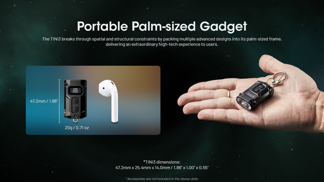 Nitecore® TINI 3 MCT Rechargeable Light