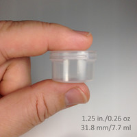 Hinge-Top Container - 1.25 in./0.26 oz (31.8 mm/7.7 ml)