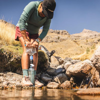 Squeeze bladder to filter in bottle Squeeze bladder to filter in bottle