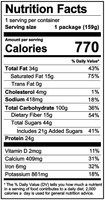 Angry Pika Chocolate Strawberry Granola
Nutrition Facts