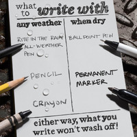 What to write with