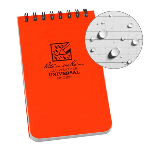 All-Weather Top Spiral Notebook
Orange
