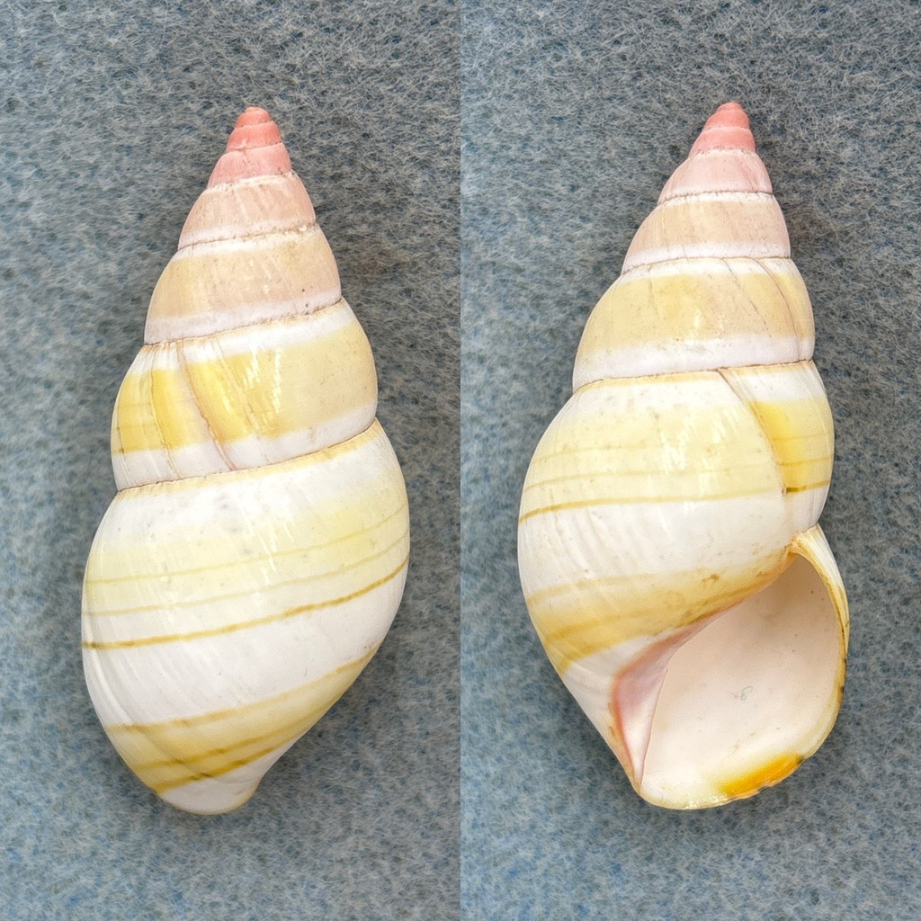 #14 Liguus fasciatus roseatus 51.8mm F++ Key Largo