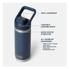 YETI Rambler Bottle 18 oz With Flip Chug Cap Features