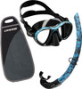 Cressi Metis Corsica Mask Snorkel Set Blue Hunter