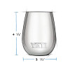 Yeti Rambler Wine Tumbler 10oz Lifestyle Dimensions
