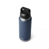 Yeti Rambler Bottle 36oz Navy Chug Cap