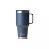 Yeti Rambler 30 Oz Travel Mugs With Stronghold Lid Navy Front