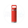 Yeti Rambler 18 oz Straw Bottle Back - Canyon Red
