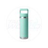 Yeti Rambler 18 oz Straw Bottle Back - Seafoam