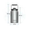 Yeti Rambler Half Gallon Jug Dimensions