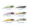 Bassman Wake Walker Surface Fishing Lure Colour Chart