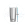 YETI Rambler 20 oz Tumbler Dimensions