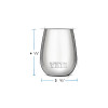YETI Rambler Wine Tumbler 10 oz Dimensions