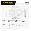 Cressi Naxos Dive Mask Size Chart