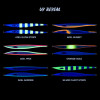 Saltiga BS Fishing Jig UV Colour Chart