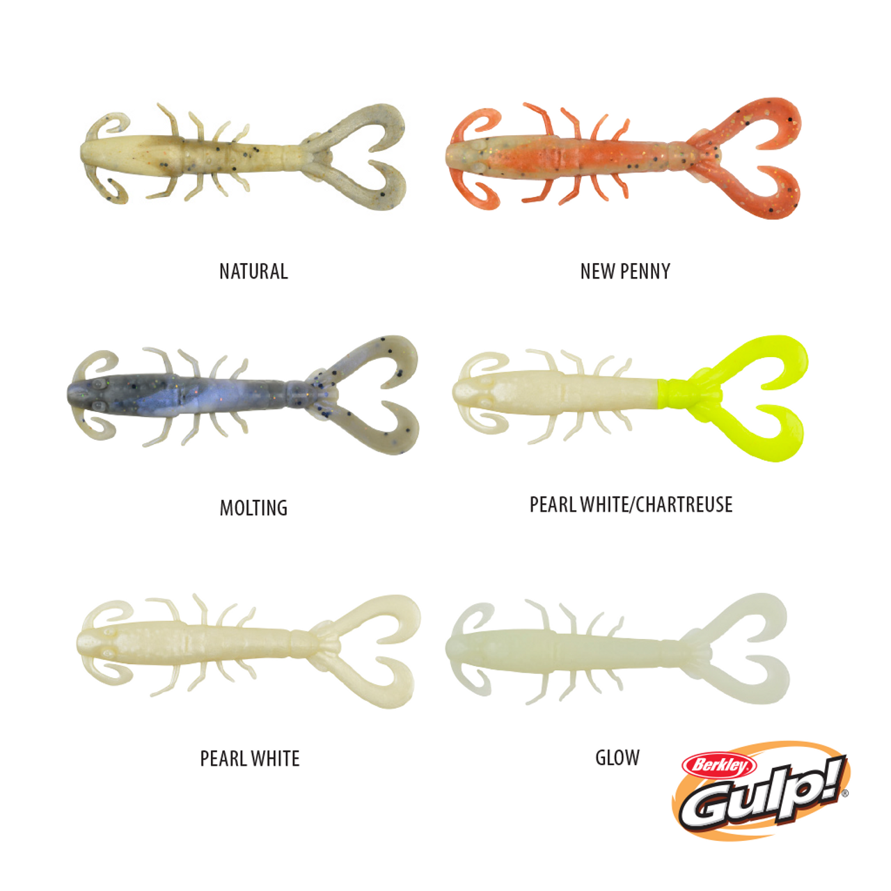 3 Pack of Rigged Jarvis Walker Scented Shrimp Soft Body Lures - Glo  Chartreuse