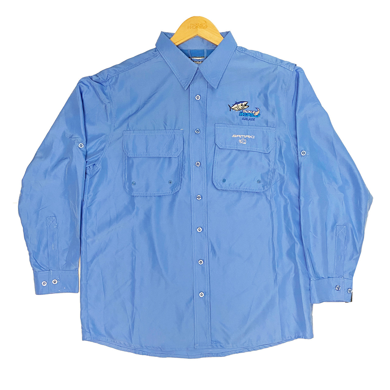 Samaki X TWAM Breeze Vented Long Sleeve Shirt - Pacific Blue