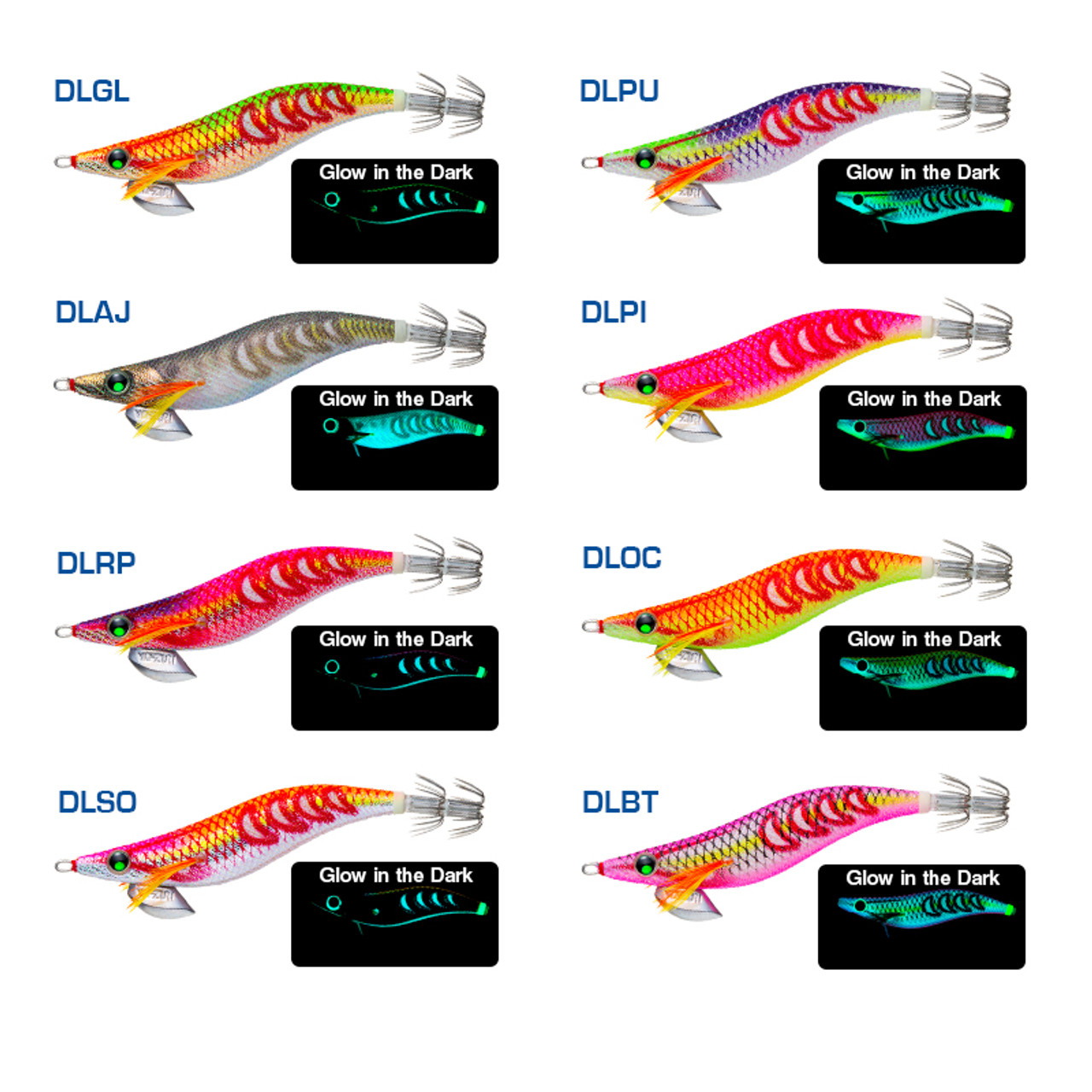 Yo-Zuri Aurie-Q Search Double Glow Squid Jig 3.0