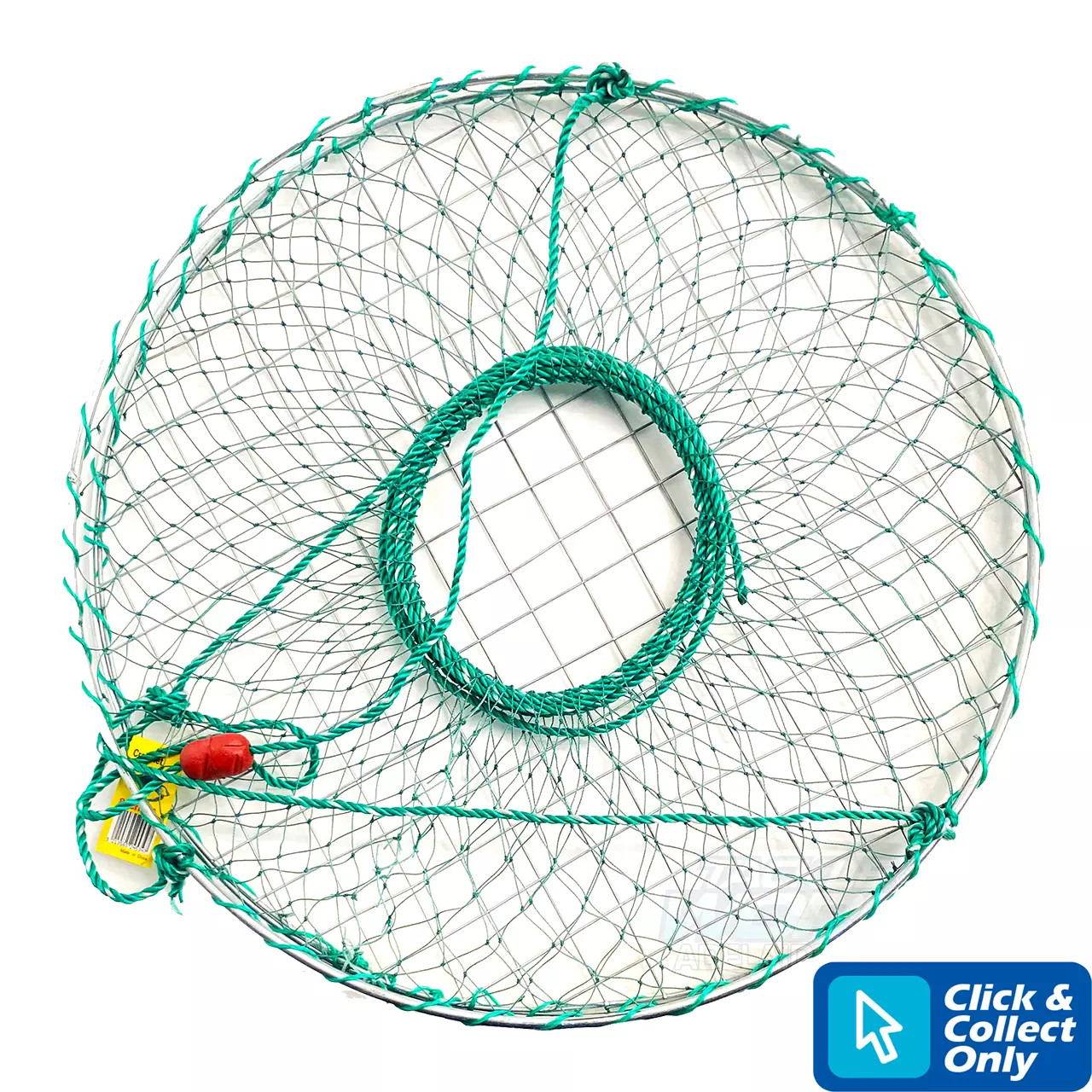 Large Heavy Duty Crab Net - Metal Base 80cm - Tackle World Adelaide Metro